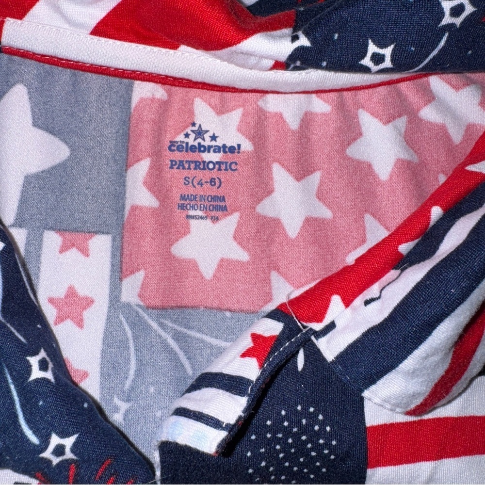 Patriotic Stars and Stripes short set Size Small - Picture 7 of 8